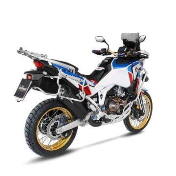 Honda Africa Twin 1100 2020-2024 LeoVince Lv12 Siyah Çelik Slip-On Egzoz