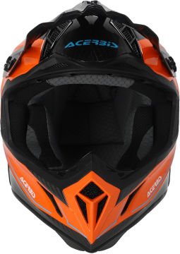 Acerbis Steel Carbon 2023 Motocross Kask Turuncu