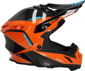 Acerbis Steel Carbon 2023 Motocross Kask Turuncu