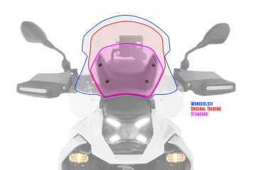 BMW R 1300 GS ve GS Adventure Wunderlich ACC' li Ön Cam Kısa