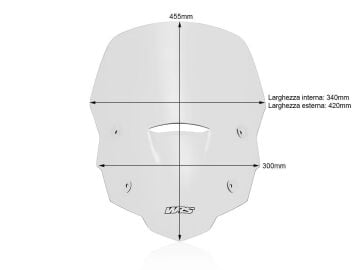 WRS Tur Tipi Ön Cam Şeffaf Honda Xl 750 Transalp 2023-2024