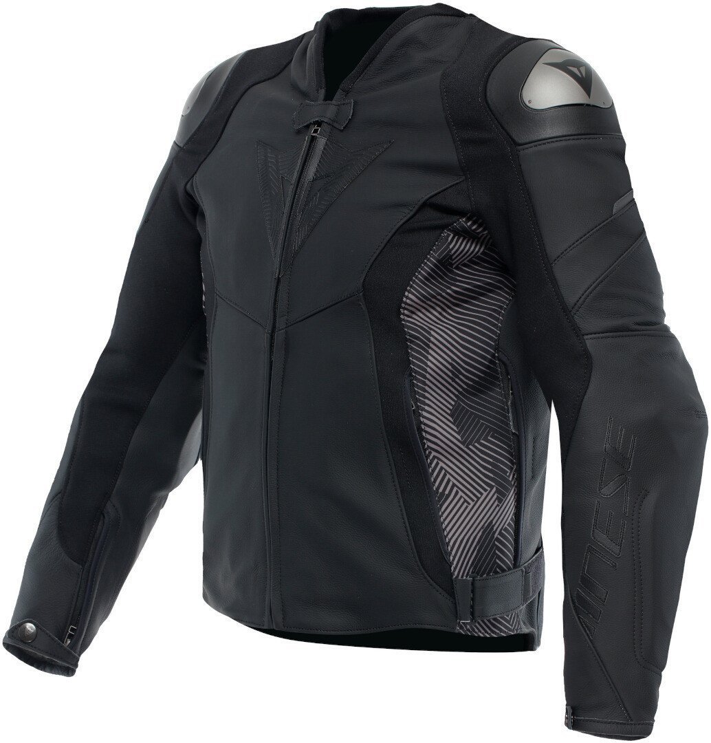 Dainese Avro 5 Motosiklet Deri Ceket Siyah-Gri