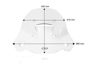 WRS Ön Cam Standard Plus Şeffaf Aprilia Tuareg 660 / Rally 2022-2026