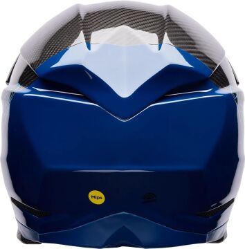 Bell Moto-10 Mıps Spherical Strike Karbon Motocross Kapalı Kask Mavi
