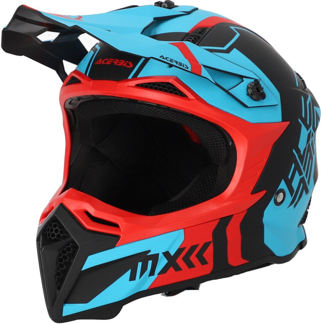 Acerbis Profile 5 Motocross Kask Kırmızı/Mavi