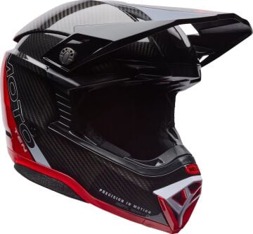 Bell Moto-10 Mıps Spherical Strike Karbon Motocross Kapalı Kask Kırmızı