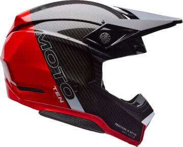 Bell Moto-10 Mıps Spherical Strike Karbon Motocross Kapalı Kask Kırmızı