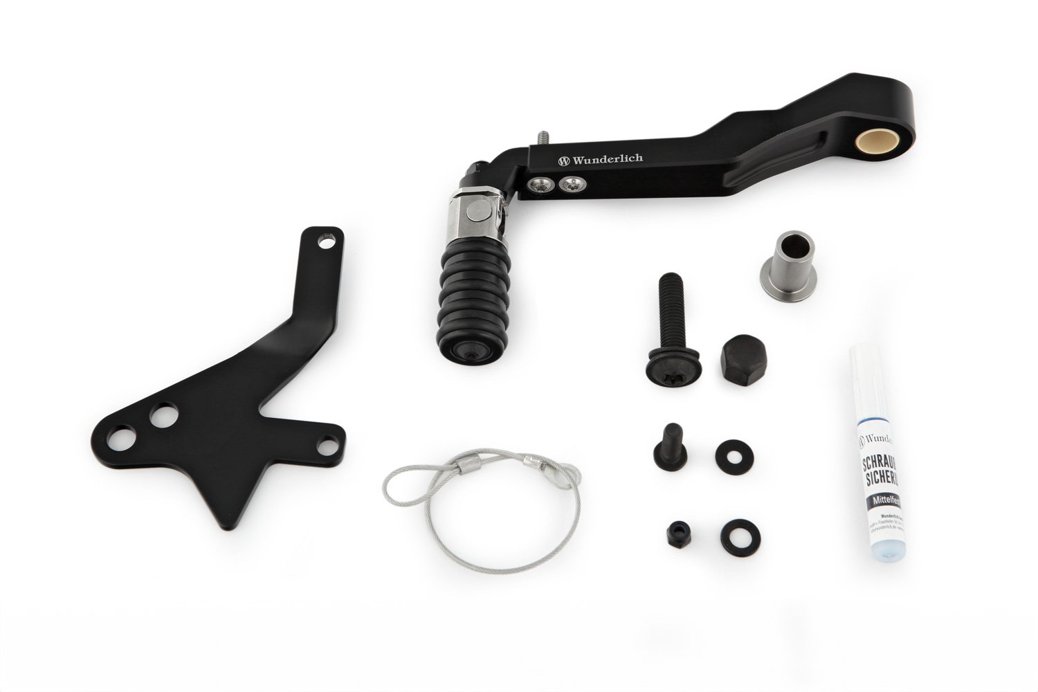 BMW R 1300 GS ve GS Adventure Wunderlich Ayarlanabilir Vites Kolu Siyah