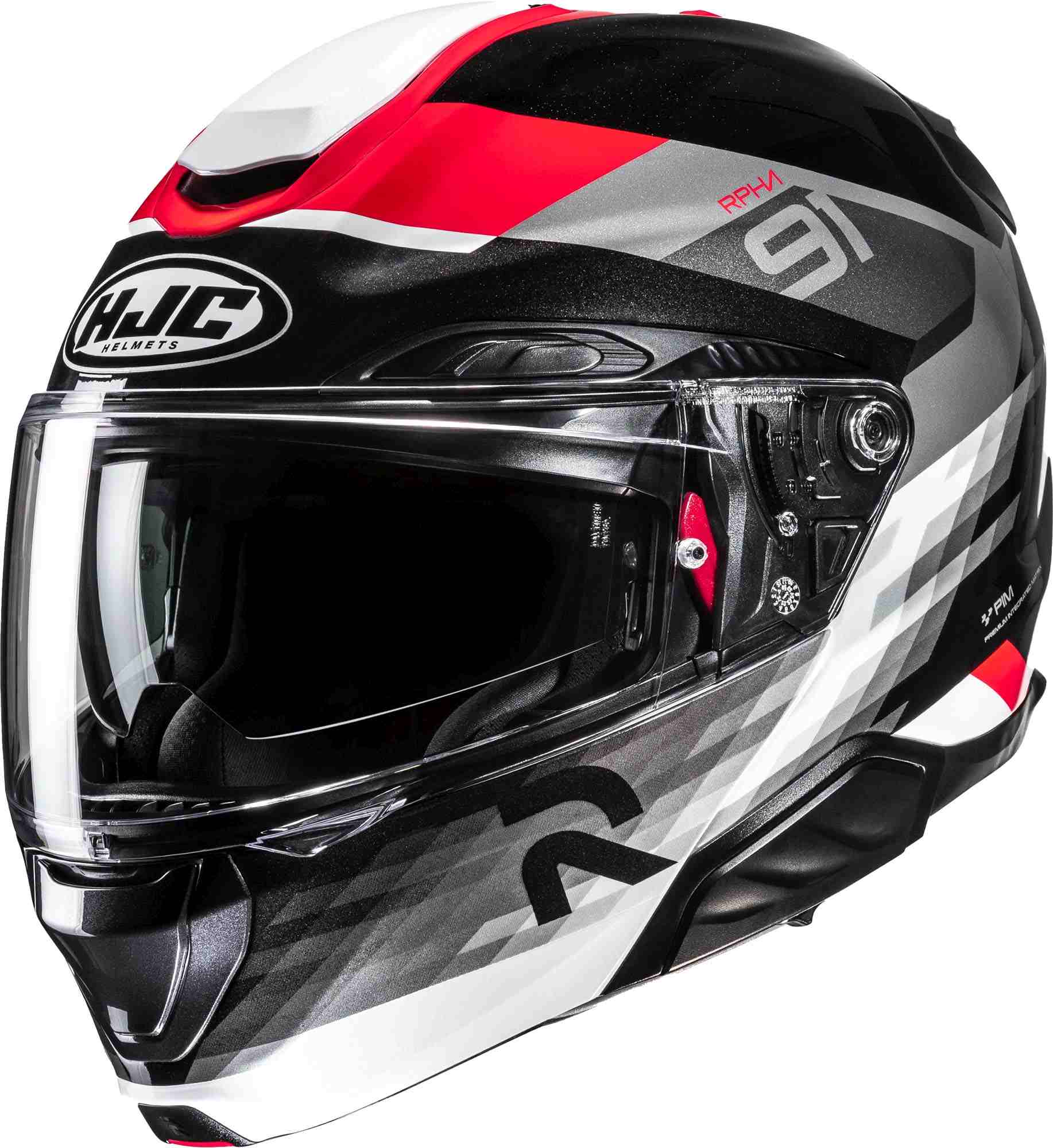 HJC RPHA 91 Madal Çene Açılır Kask Kırmızı/Siyah/Gri