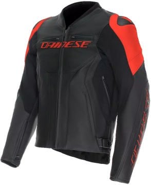 Dainese Racing 5 Motosiklet Deri Ceket Siyah-Kırmızı