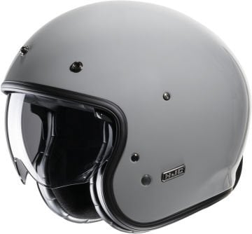 Hjc V31 Solid Retro Jet Kask Gri