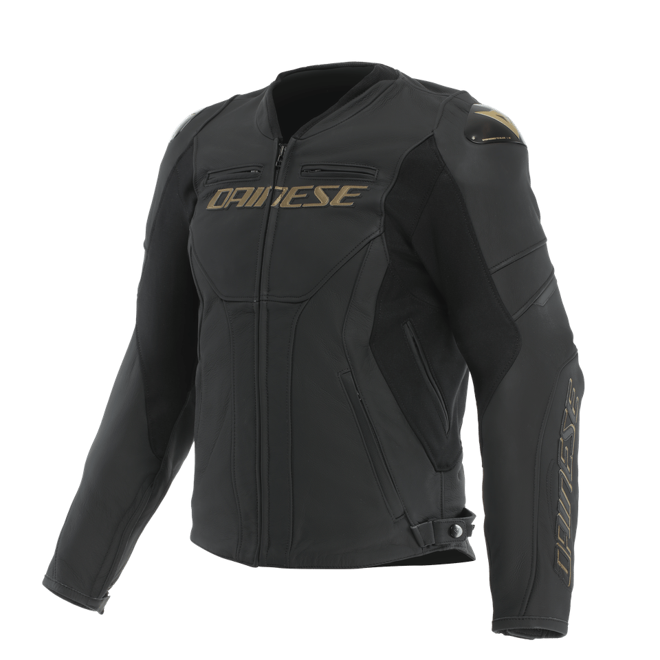Dainese Racing 5 Black Gold Deri Ceket