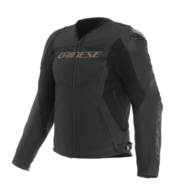 Dainese Racing 5 Black Gold Deri Ceket