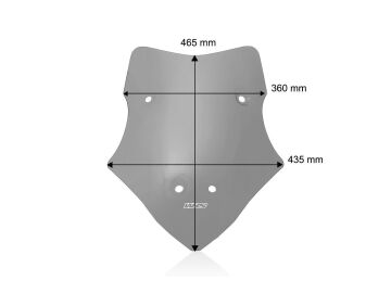 WRS Ön Cam Standard Koyu Füme Ducati Multistrada V4 / S / Sport / Rally / Pp / Rs 20-26