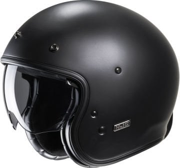 Hjc V31 Solid Retro Jet Kask Mat Siyah