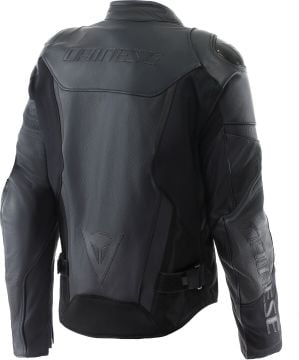 Dainese Iperattiva Motosiklet Deri/Tekstil Ceket Siyah