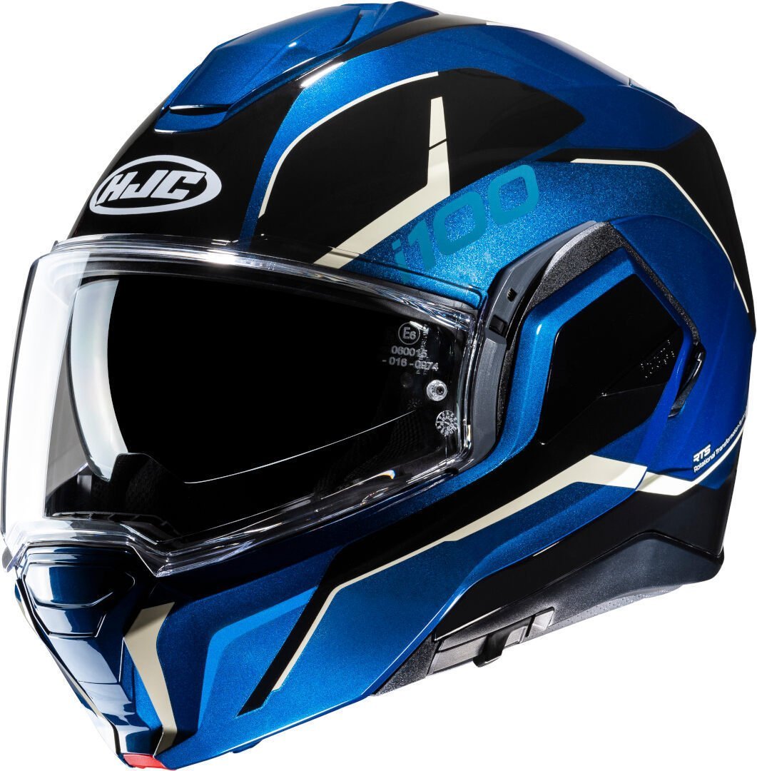HJC i100 Lorix Çene Açılır Kask Mavi