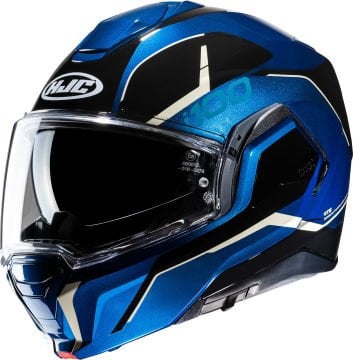 HJC i100 Lorix Çene Açılır Kask Mavi