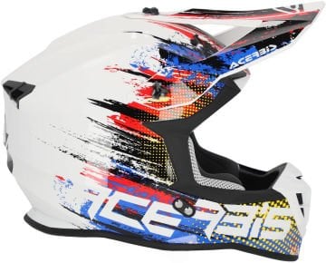 Acerbis Linear 2024 Graphic Motocross Kask Beyaz