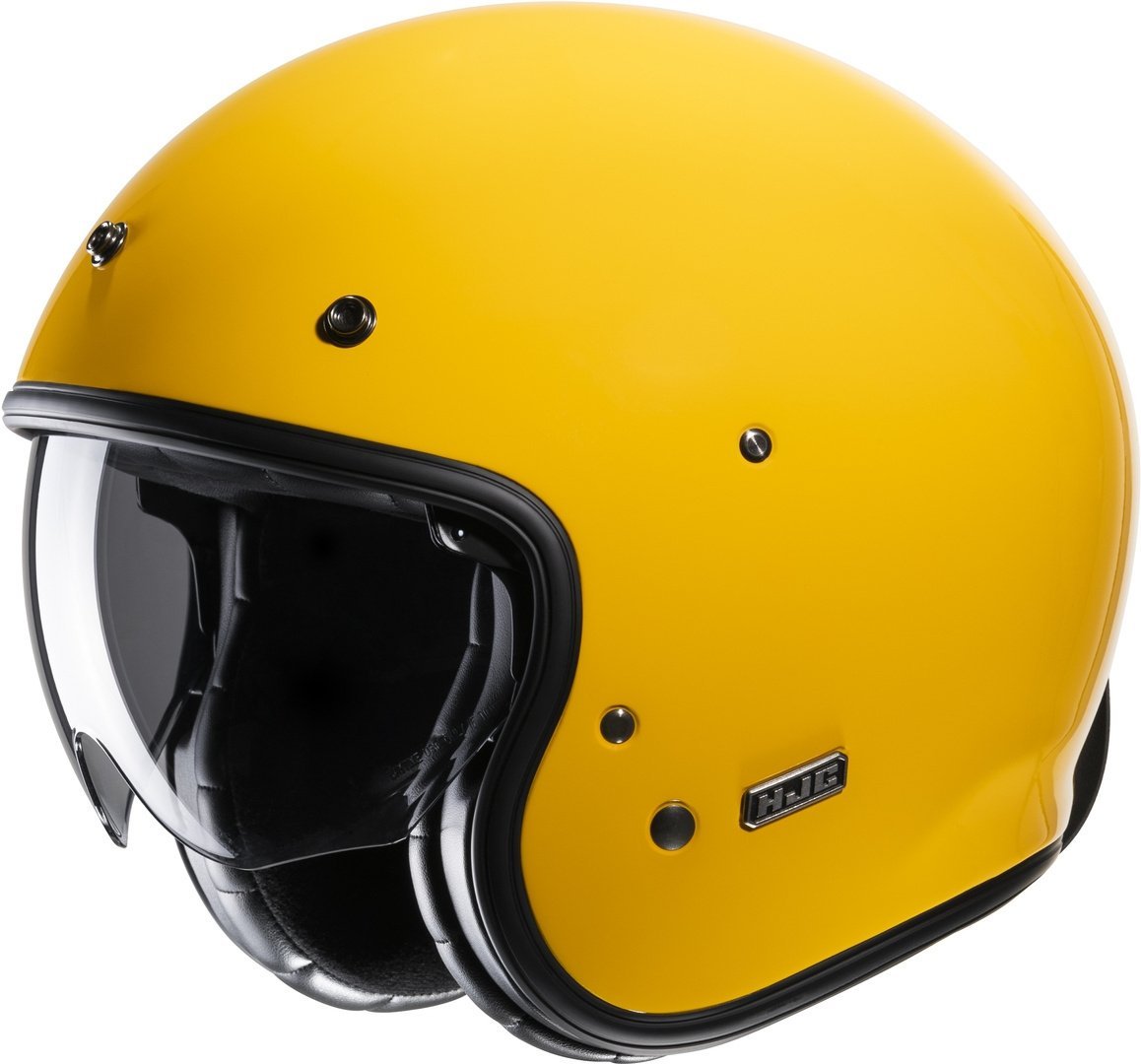 Hjc V31 Solid Retro Jet Kask Sarı