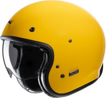 Hjc V31 Solid Retro Jet Kask Sarı