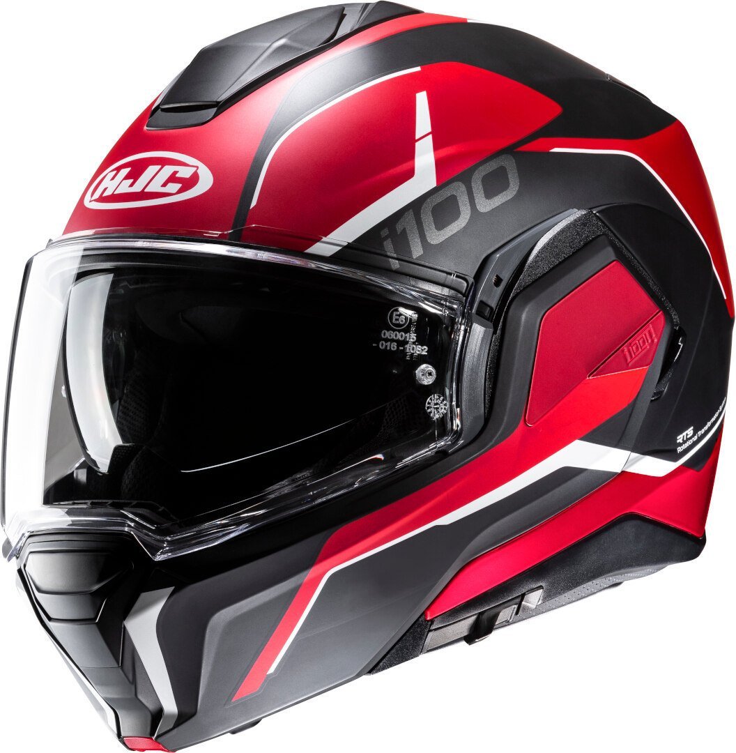 HJC i100 Lorix Çene Açılır Kask Kırmızı