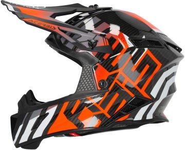Acerbis Steel Carbon Motocross Kask Turuncu