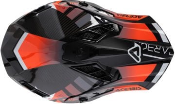 Acerbis Steel Carbon Motocross Kask Turuncu