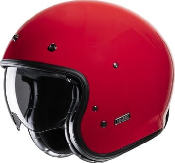 Hjc V31 Solid Retro Jet Kask Kırmızı