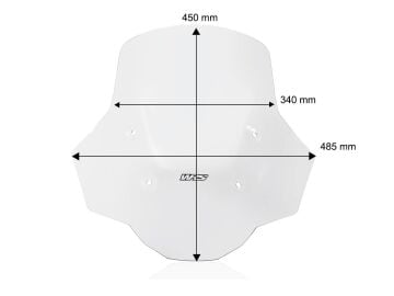 WRS Ön Cam Standard Plus Şeffaf No Radar BMW R 1300 GS 2023-2026