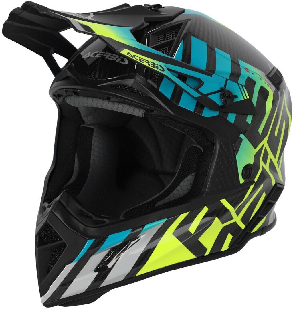 Acerbis Steel Carbon Motocross Kask Sarı