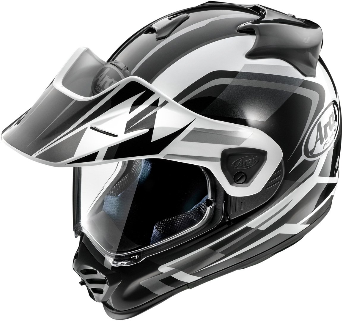 Arai Tour-X5 Discovery Motocross Kapalı Kask Beyaz-Gri-Siyah