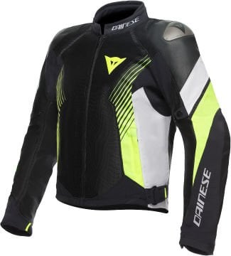 Dainese Super Rider 2 Absoluteshell Motosiklet Tekstil Ceket Siyah-Sarı