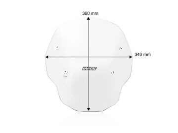 WRS Ön Cam Enduro Şeffaf No Radar BMW R 1300 GS Adventure 2024-2026