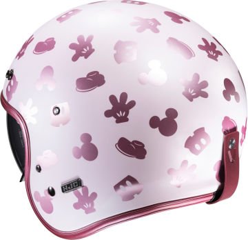 HJC V31 Disney Mickey Retro Jet Kask Beyaz/Pembe