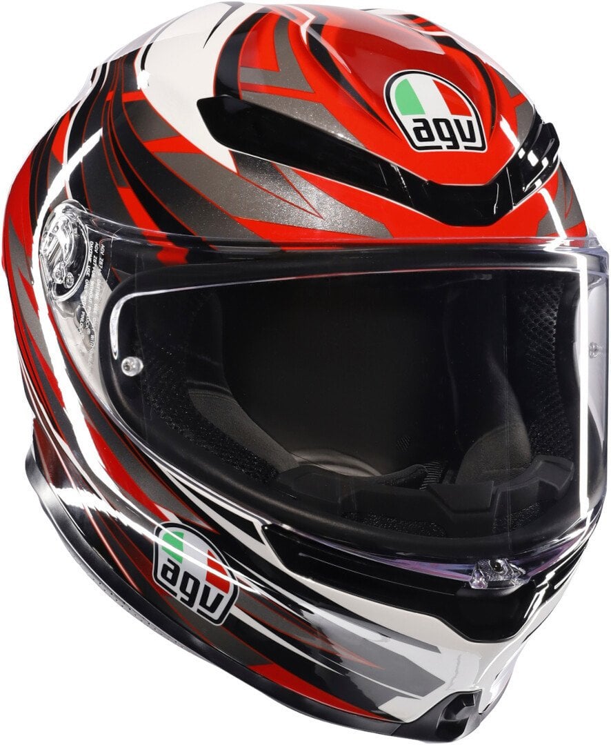 Agv K6 S Reeval Kapalı Kask White Red Grey