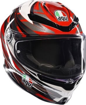 Agv K6 S Reeval Kapalı Kask White Red Grey