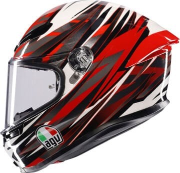 Agv K6 S Reeval Kapalı Kask White Red Grey
