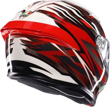 Agv K6 S Reeval Kapalı Kask White Red Grey