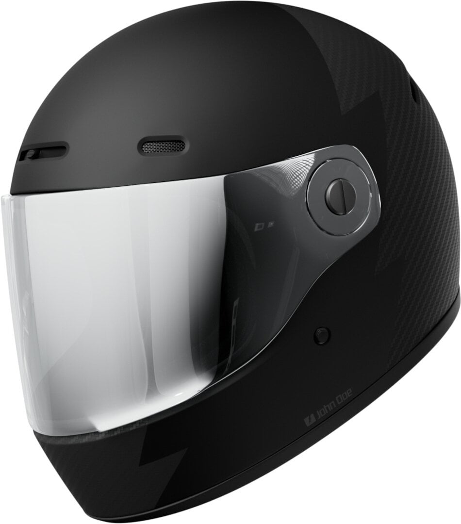 John Doe JD/One Signature Kapalı Kask Mat Siyah-Karbon