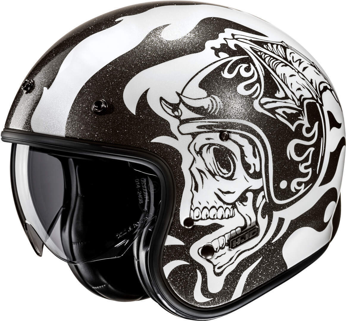 HJC V31 Flame Jet Kask Beyaz
