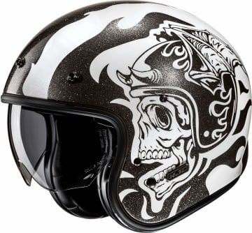 HJC V31 Flame Jet Kask Beyaz