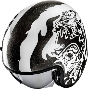 HJC V31 Flame Jet Kask Beyaz