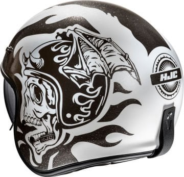 HJC V31 Flame Jet Kask Beyaz