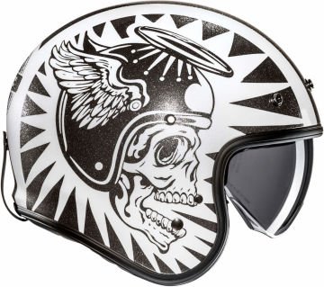 HJC V31 Flame Jet Kask Beyaz