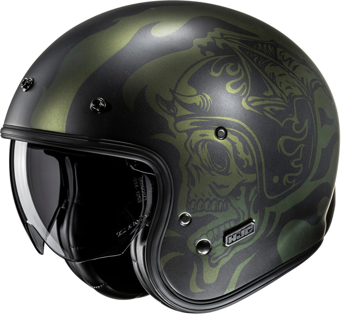 HJC V31 Flame Jet Kask Yeşil
