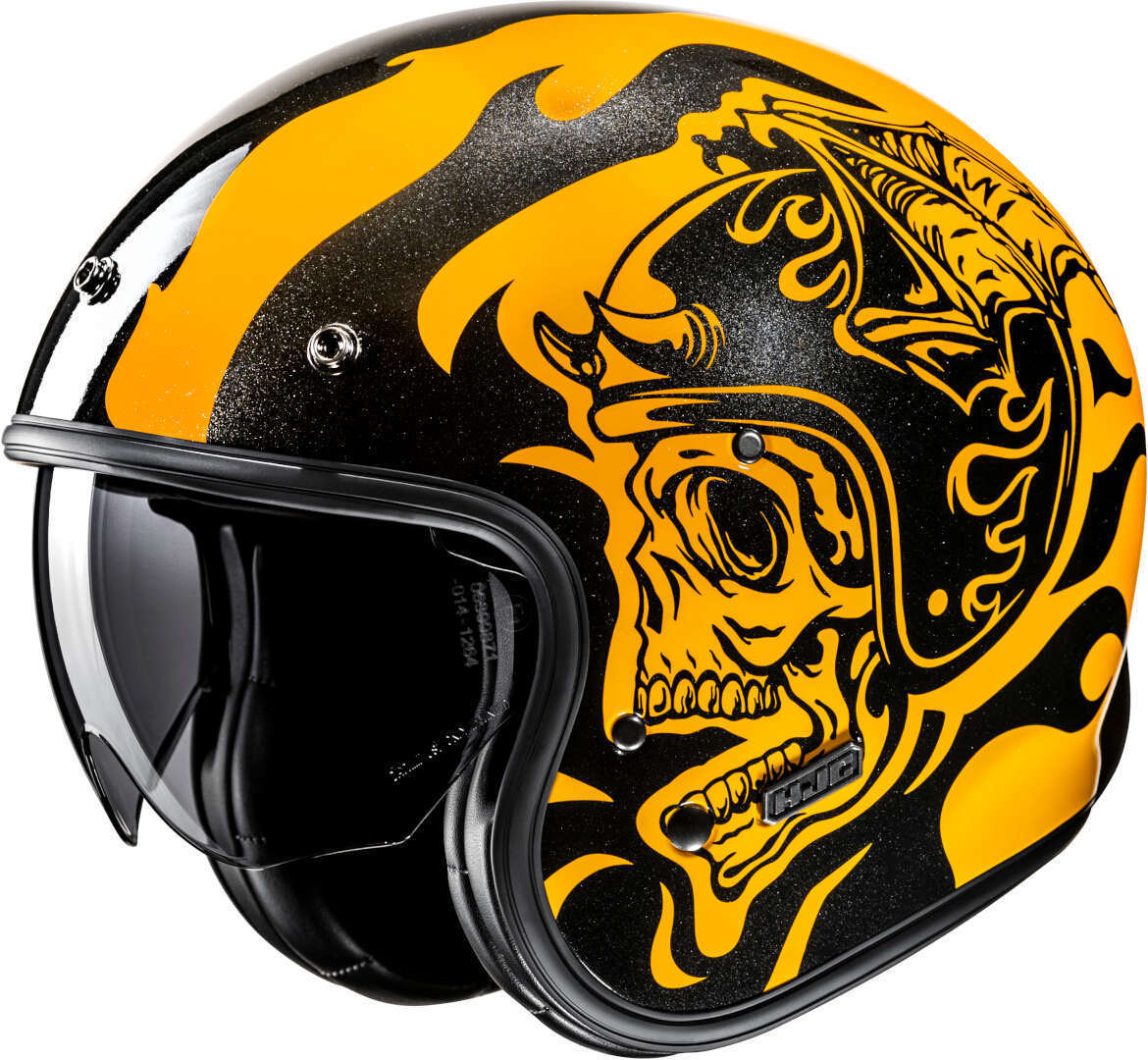 HJC V31 Flame Jet Kask Sarı