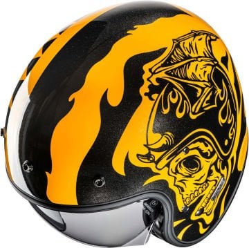 HJC V31 Flame Jet Kask Sarı