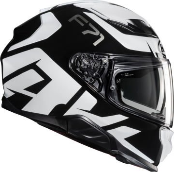 HJC F71 Bard Kapalı Kask Beyaz-Siyah