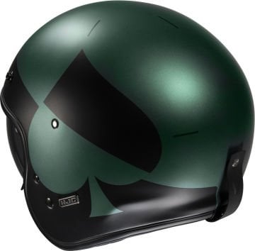 HJC V31 Kuz Retro Jet Kask Yeşil